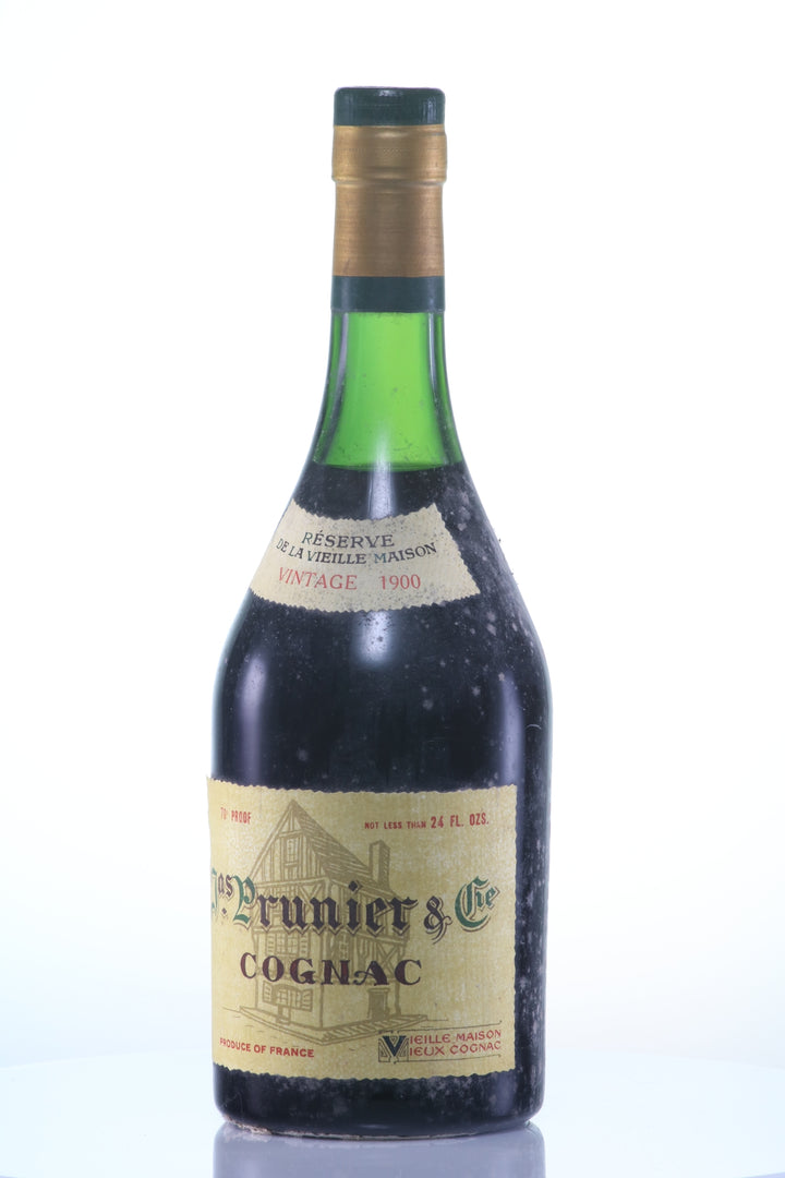 1900 Prunier Reserve de la Vieille Maison Vintage Cognac - legendaryvintages