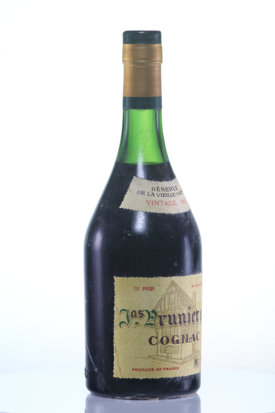 1900 Prunier Reserve de la Vieille Maison Vintage Cognac - legendaryvintages