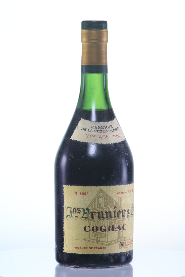 1900 Prunier Reserve de la Vieille Maison Vintage Cognac - legendaryvintages