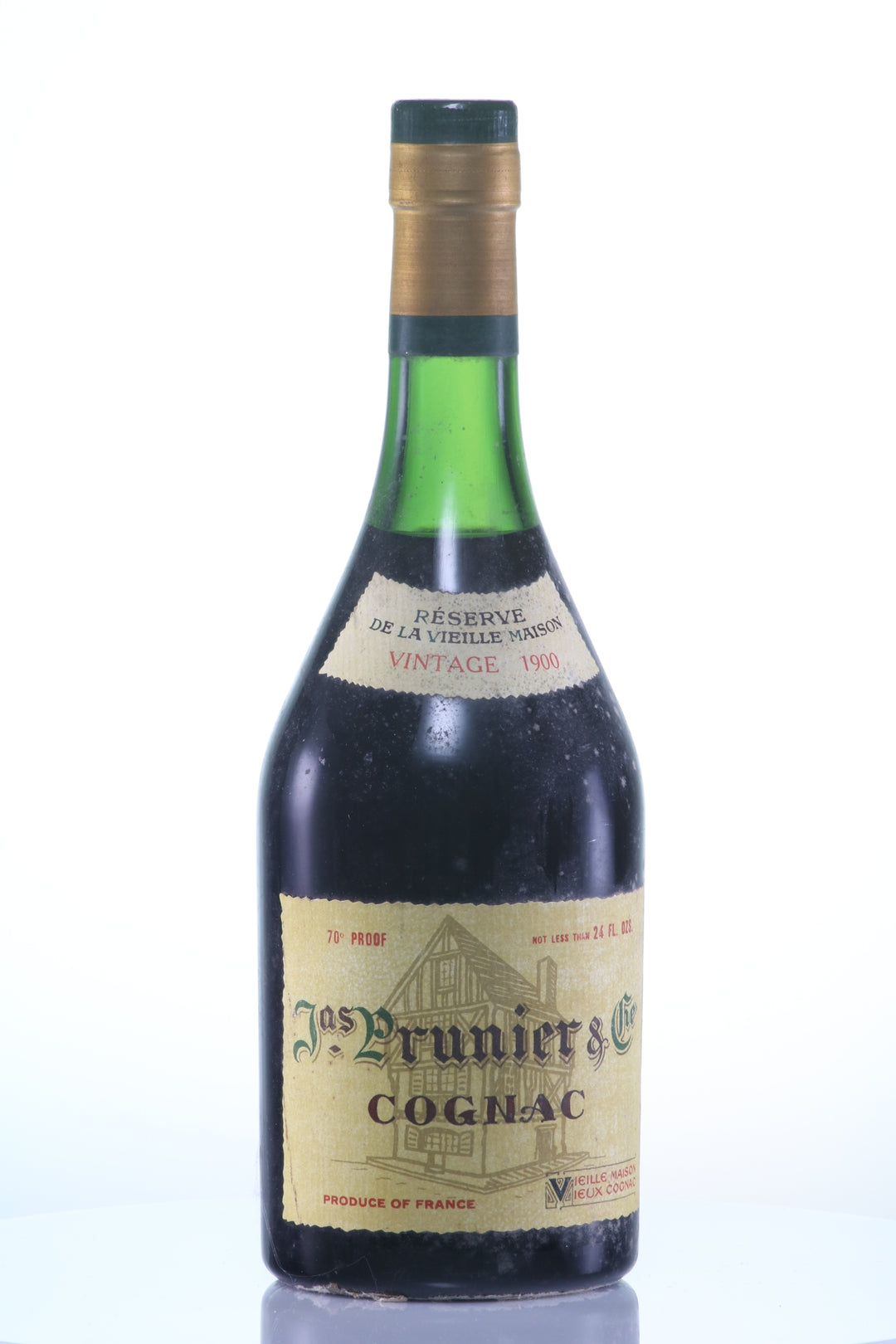 1900 Prunier Reserve de la Vieille Maison Vintage Cognac - legendaryvintages