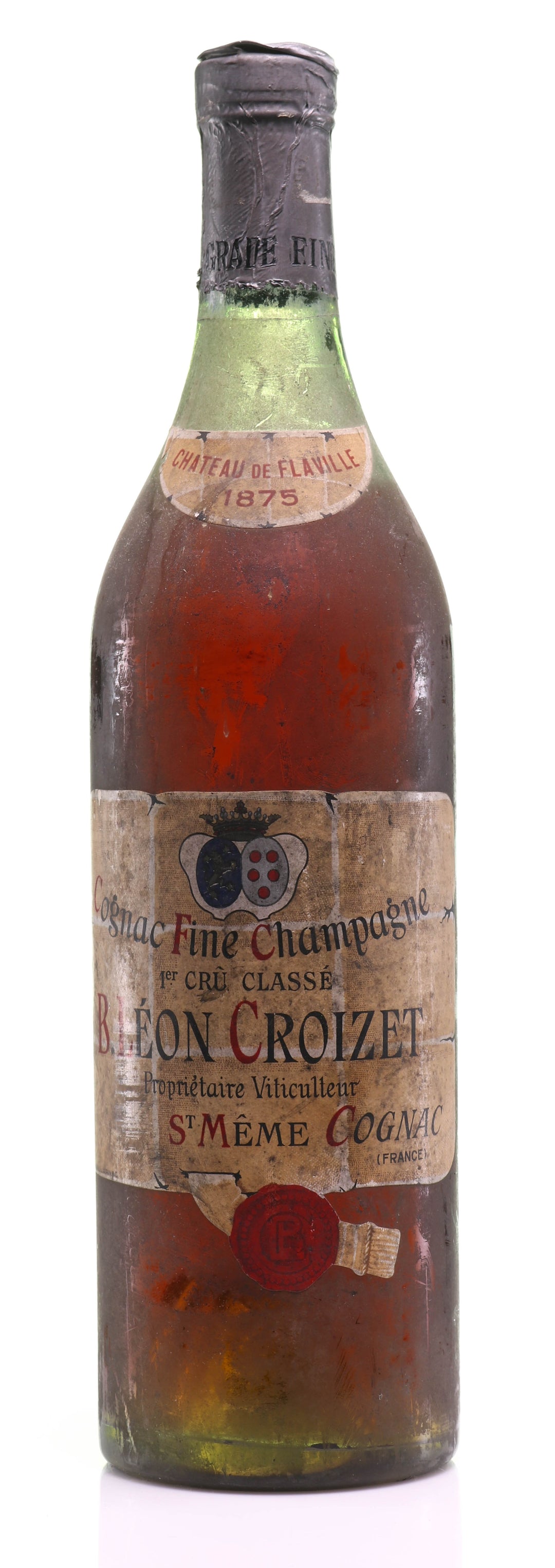 1875 Croizet Chateau de Flaville Grande Fine Champagne Cognac - legendaryvintages