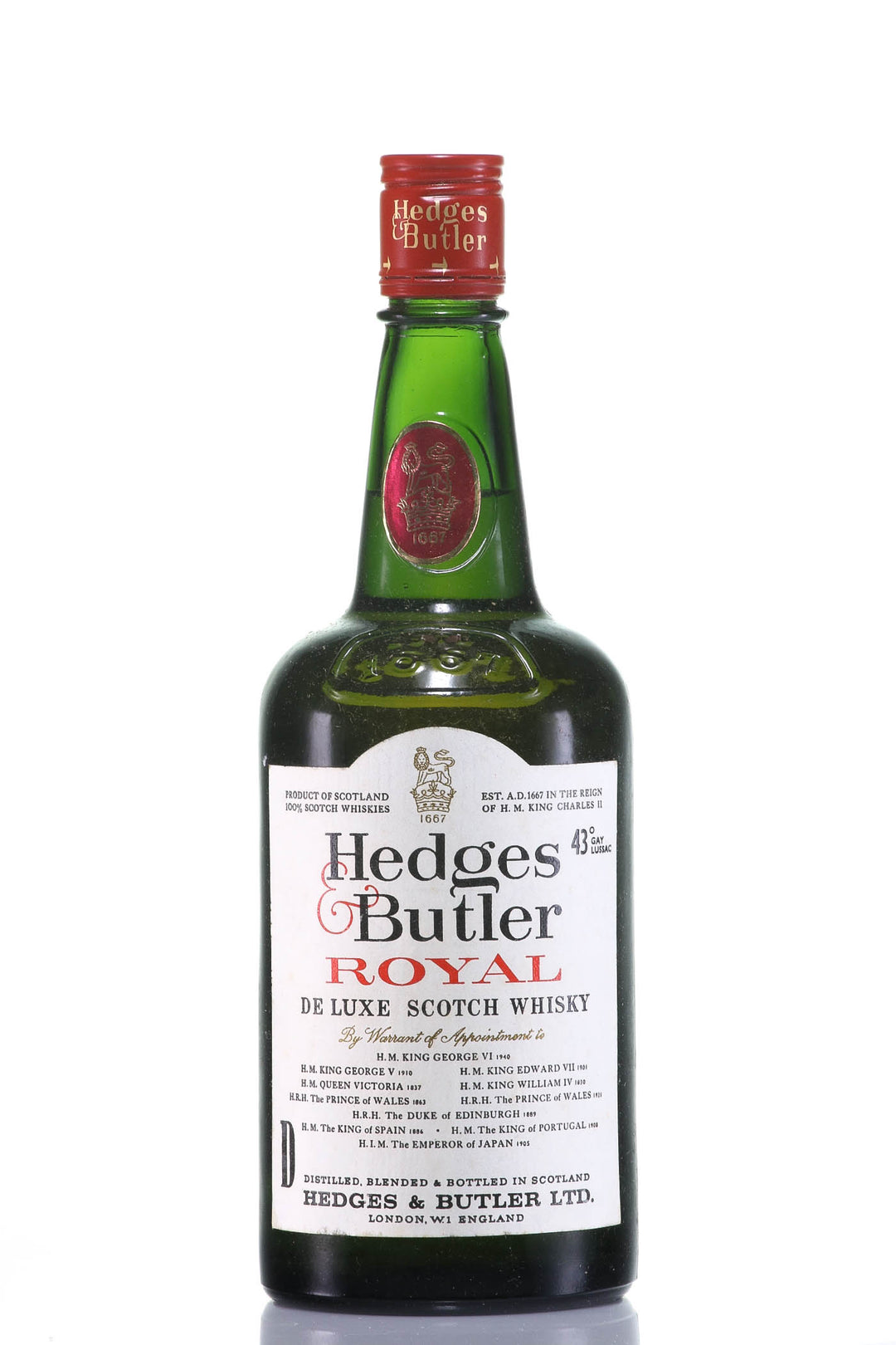 Hedges & Butler Royal De Luxe Blended Scotch Whisky, Scotland - legendaryvintages