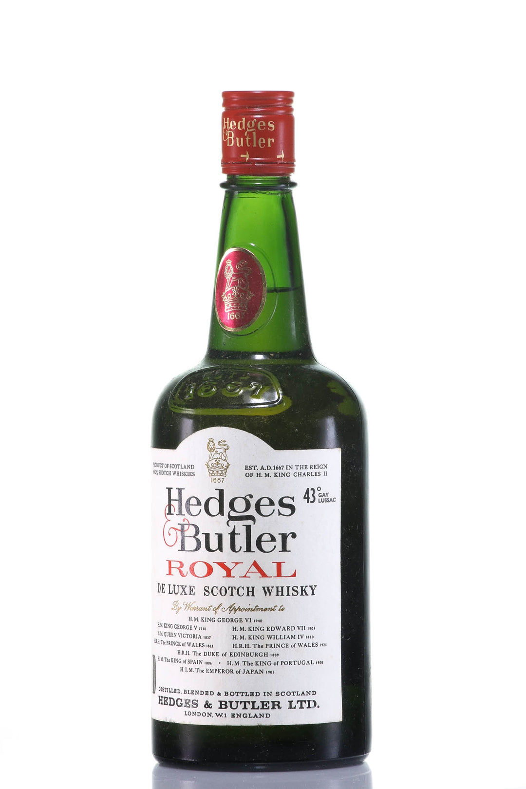 Hedges & Butler Royal De Luxe Blended Scotch Whisky, Scotland - legendaryvintages