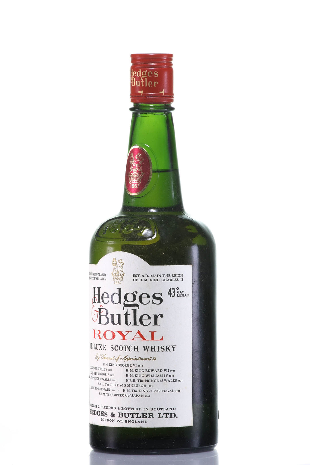 Hedges & Butler Royal De Luxe Blended Scotch Whisky, Scotland - legendaryvintages