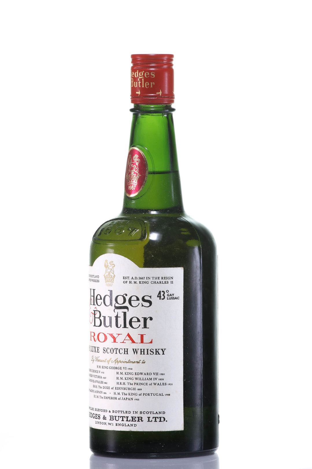 Hedges & Butler Royal De Luxe Blended Scotch Whisky, Scotland - legendaryvintages