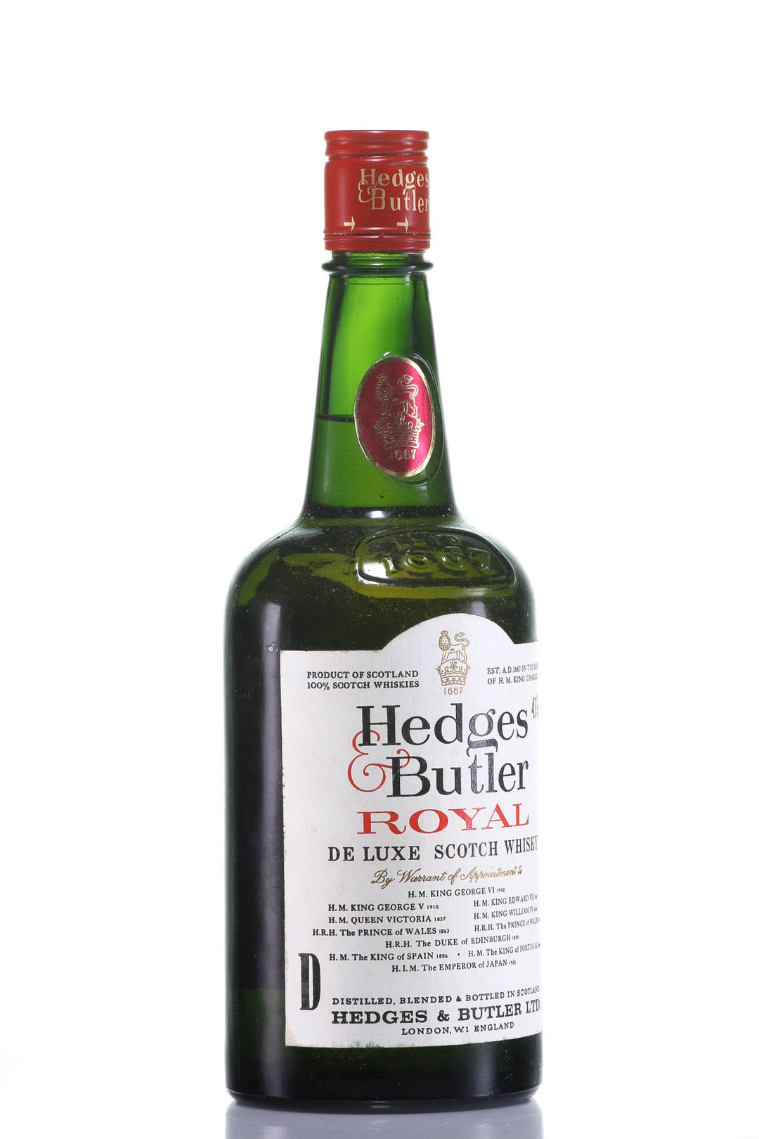 Hedges & Butler Royal De Luxe Blended Scotch Whisky, Scotland - legendaryvintages