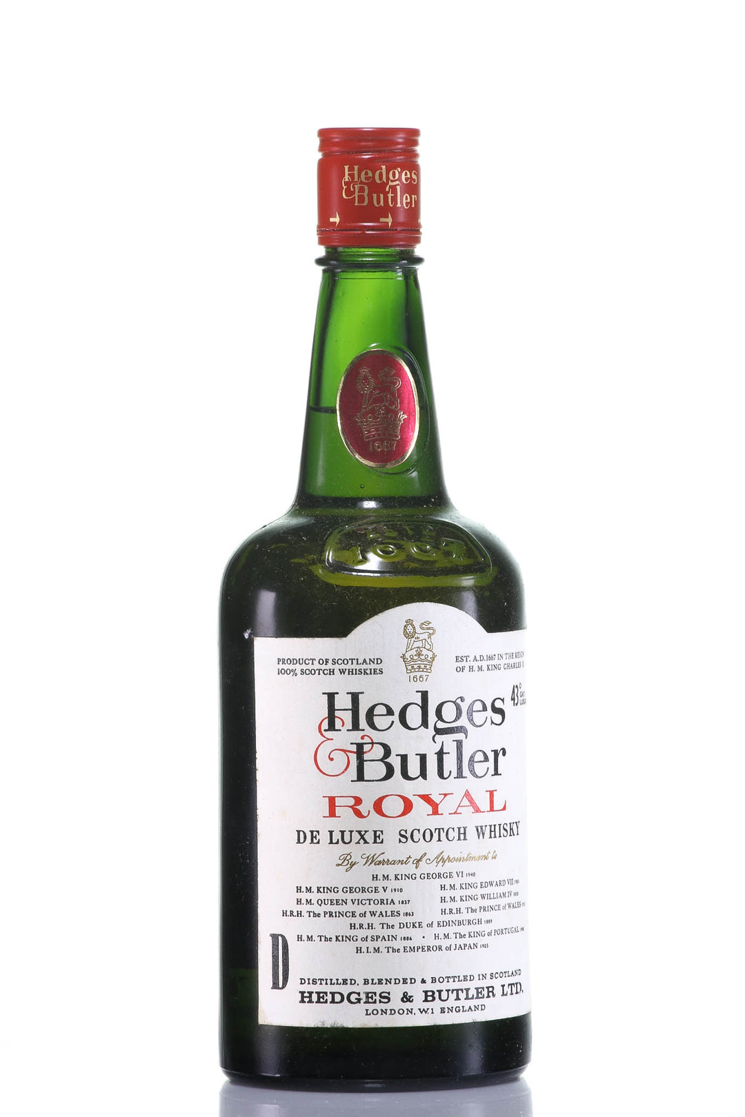 Hedges & Butler Royal De Luxe Blended Scotch Whisky, Scotland - legendaryvintages