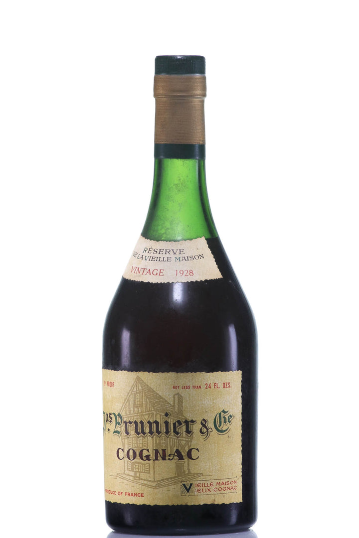 1928 Prunier Reserve de la Vieille Maison Vintage Cognac - legendaryvintages