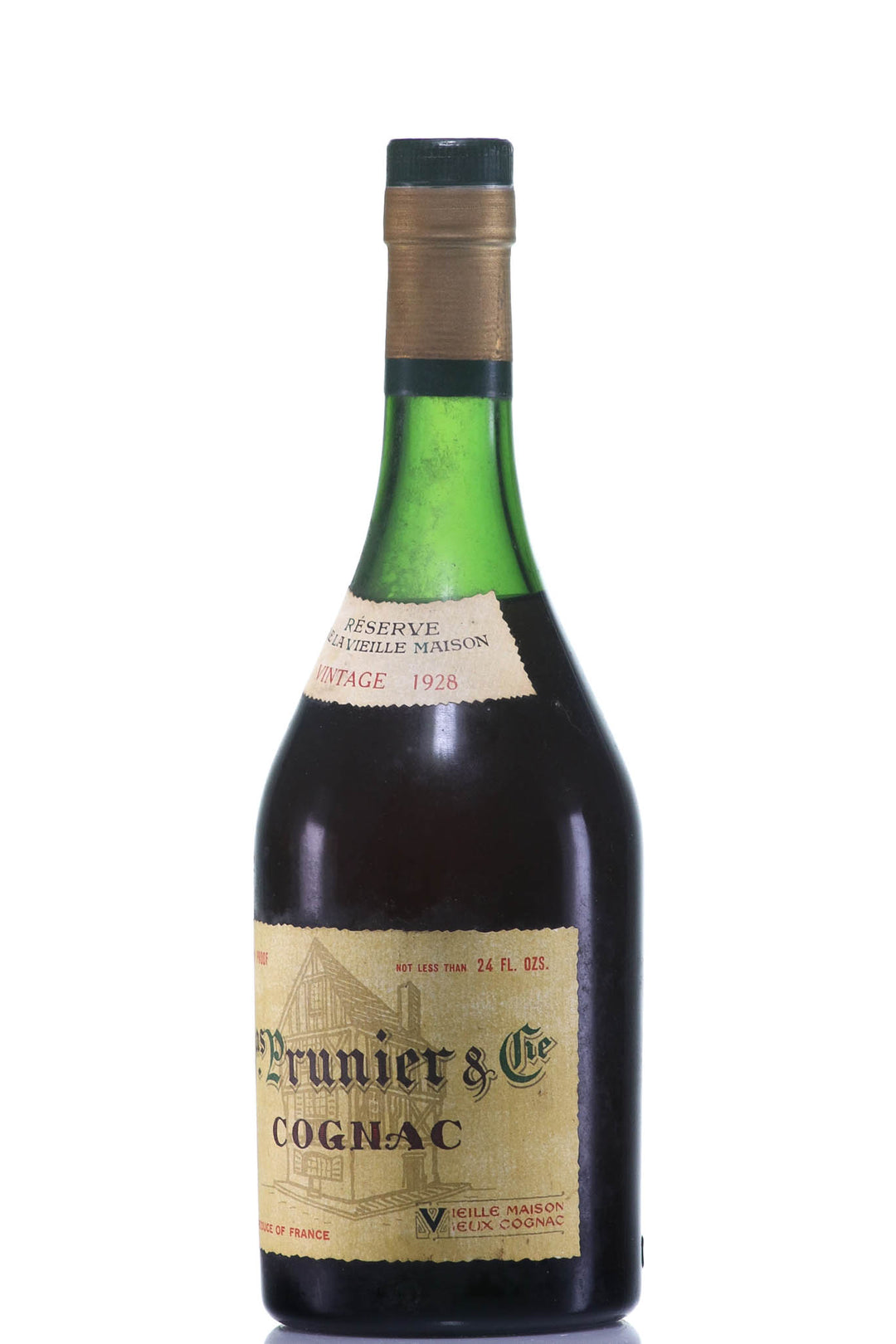 1928 Prunier Reserve de la Vieille Maison Vintage Cognac - legendaryvintages