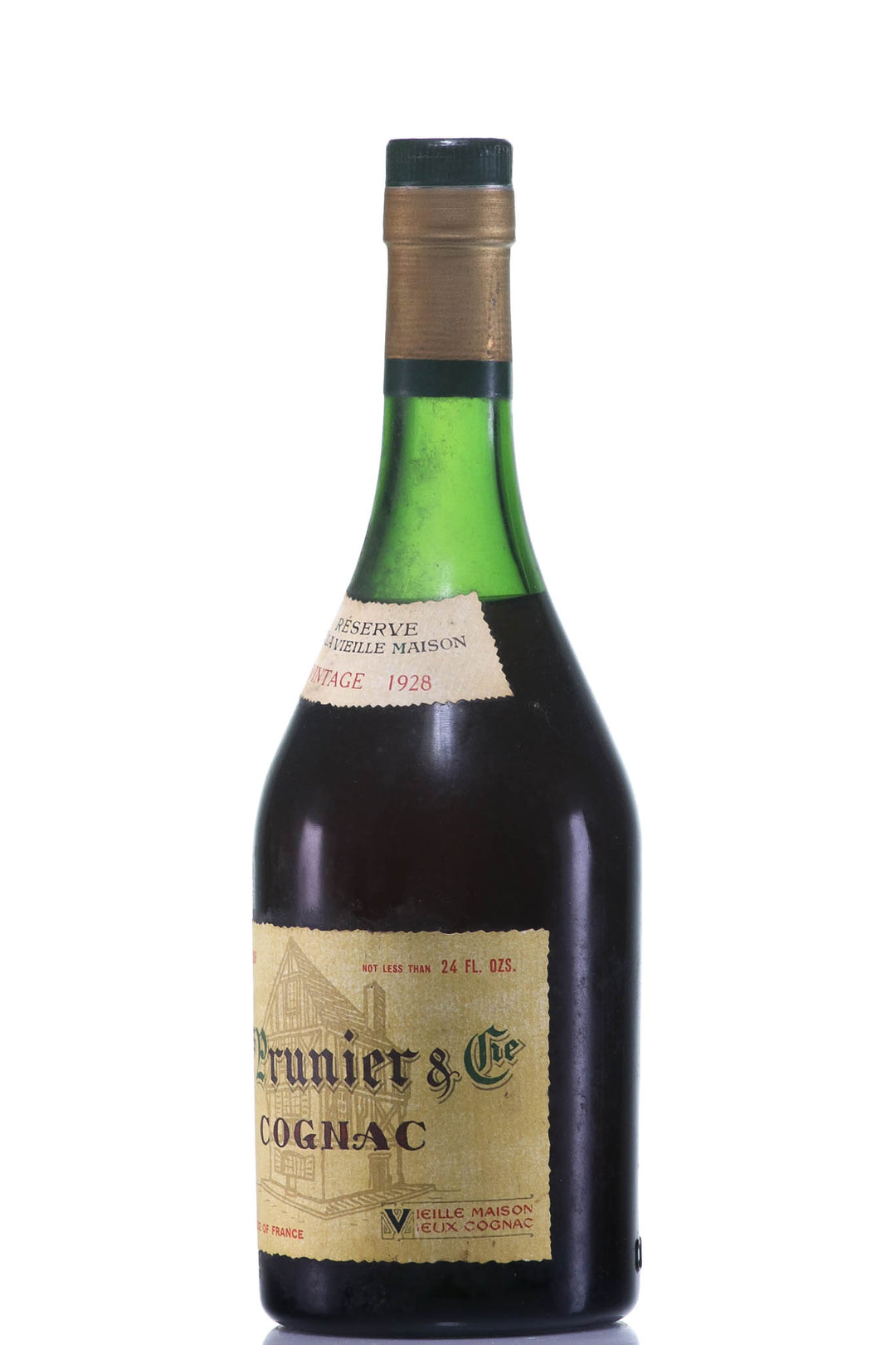 1928 Prunier Reserve de la Vieille Maison Vintage Cognac - legendaryvintages