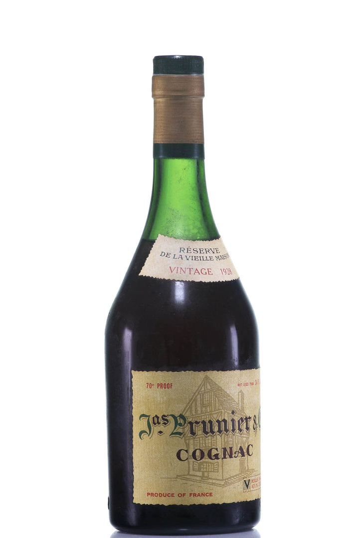 1928 Prunier Reserve de la Vieille Maison Vintage Cognac - legendaryvintages