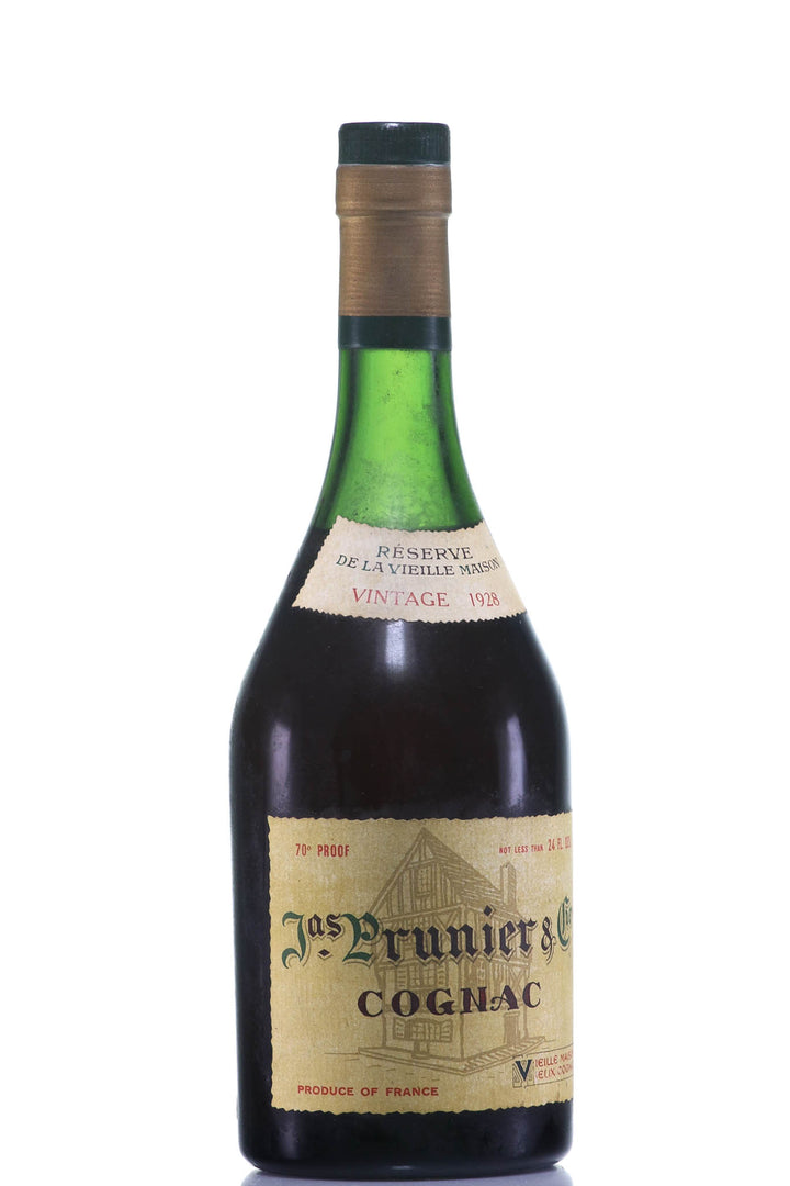 1928 Prunier Reserve de la Vieille Maison Vintage Cognac - legendaryvintages