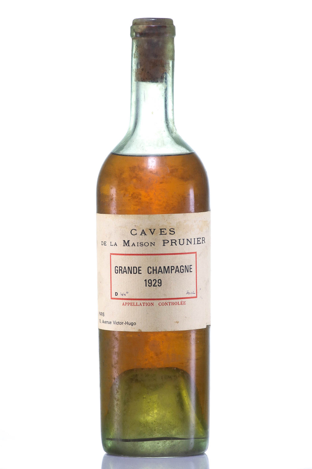 Cognac 1929 Prunier & Co Grande Champagne - legendaryvintages