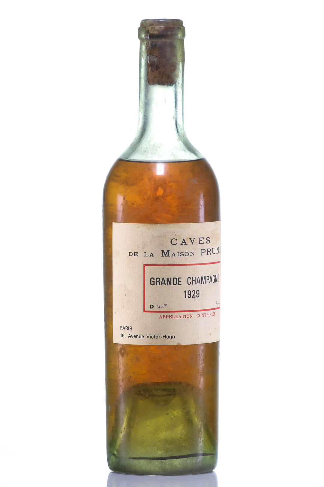 Cognac 1929 Prunier & Co Grande Champagne - legendaryvintages