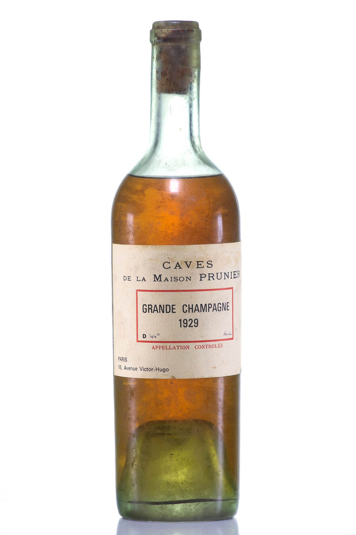 Cognac 1929 Prunier & Co Grande Champagne - legendaryvintages