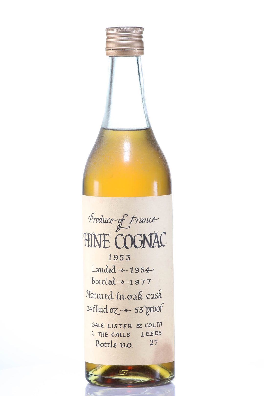 1953 Hine Fine Vintage Cognac - legendaryvintages