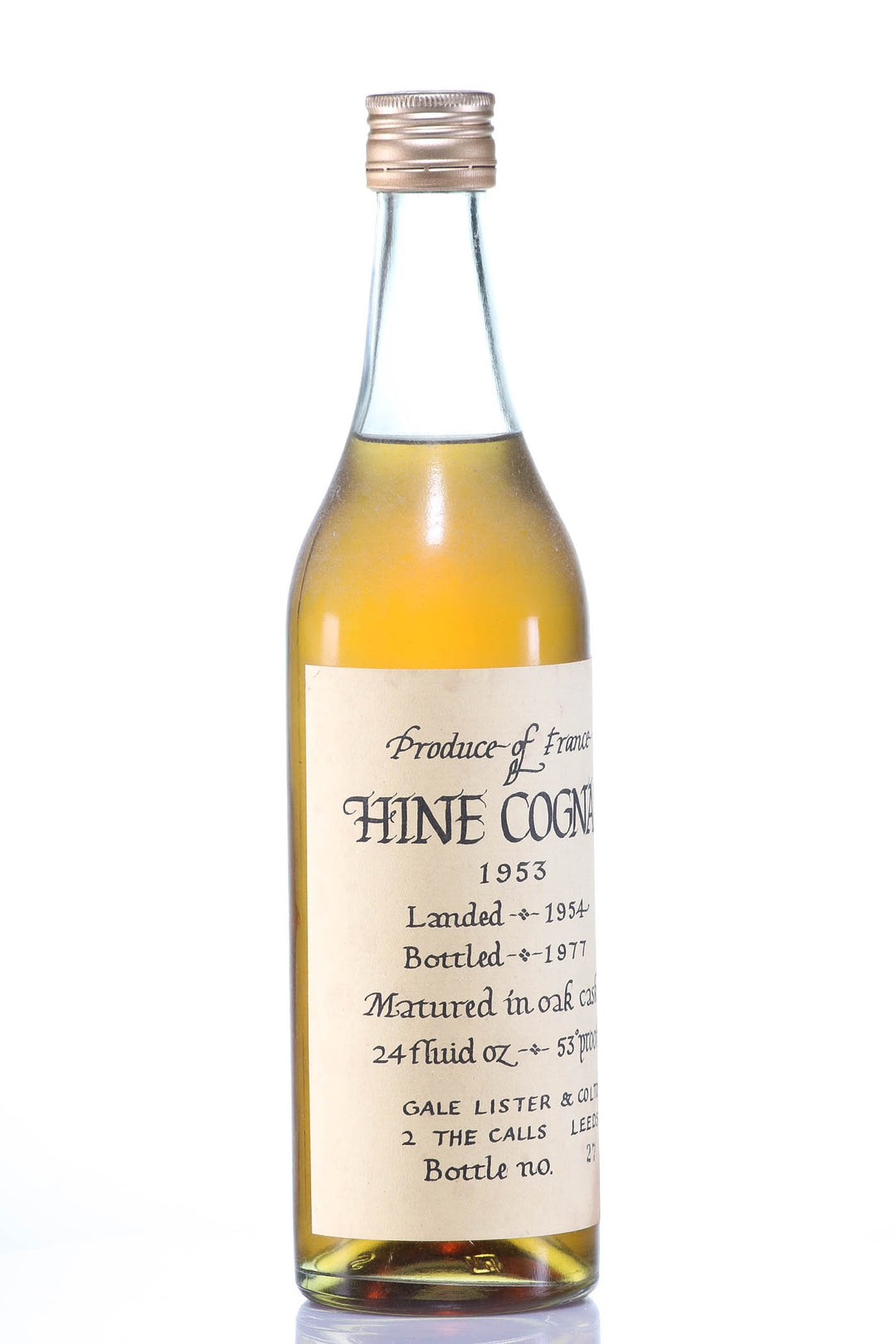 1953 Hine Fine Vintage Cognac - legendaryvintages