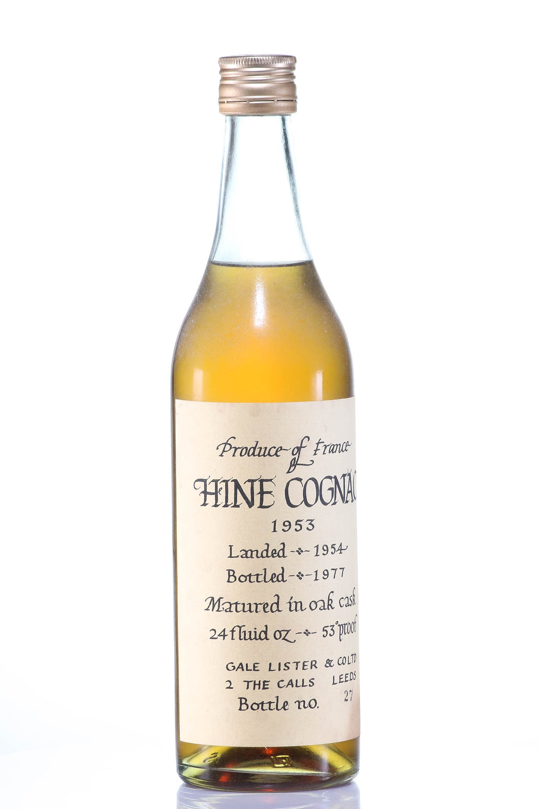 1953 Hine Fine Vintage Cognac - legendaryvintages