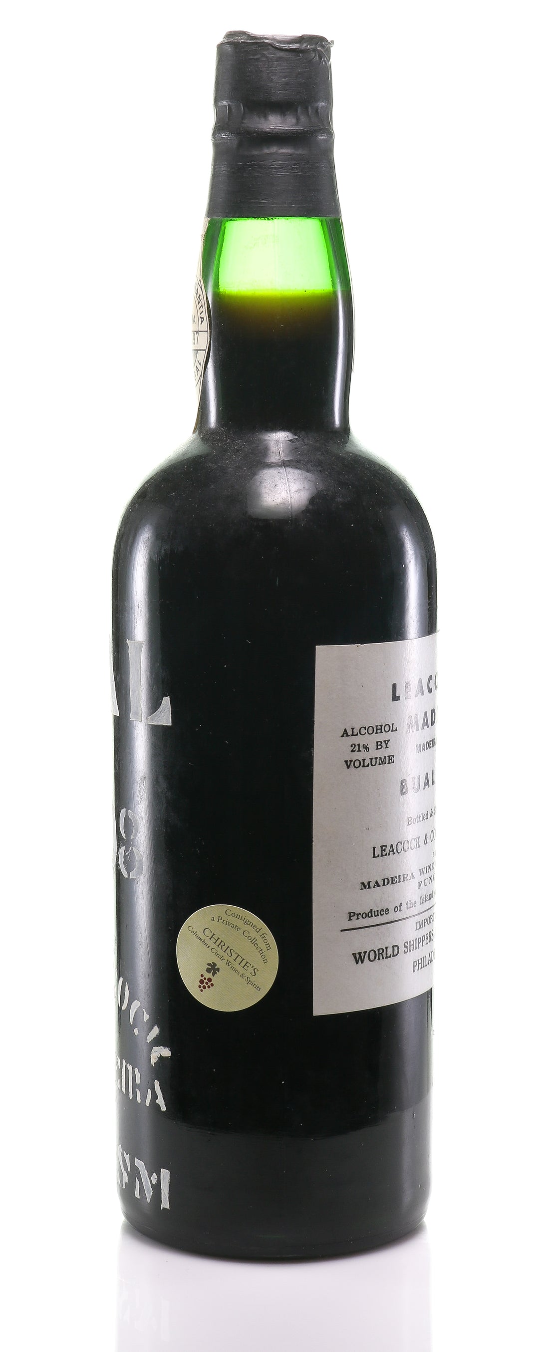 Madeira Leacock's, AO-SM Bual 1908 - legendaryvintages