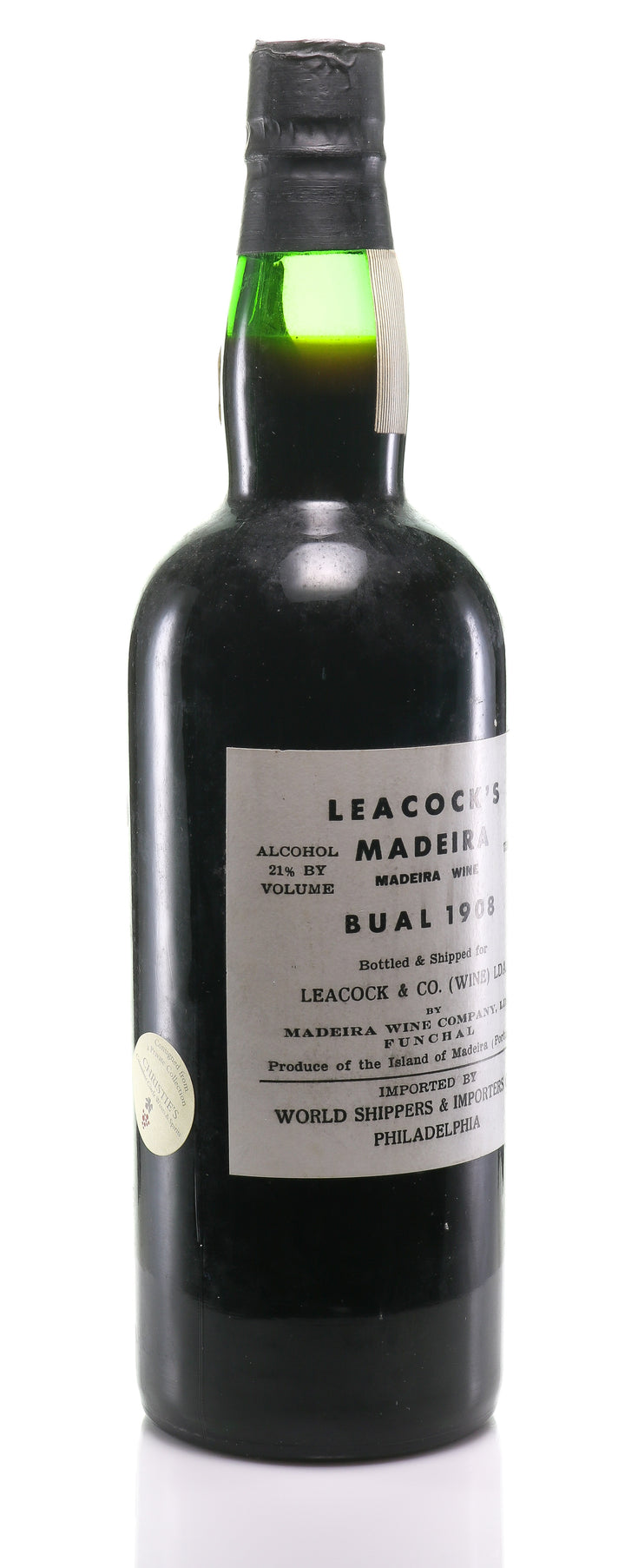 Madeira Leacock's, AO-SM Bual 1908 - legendaryvintages