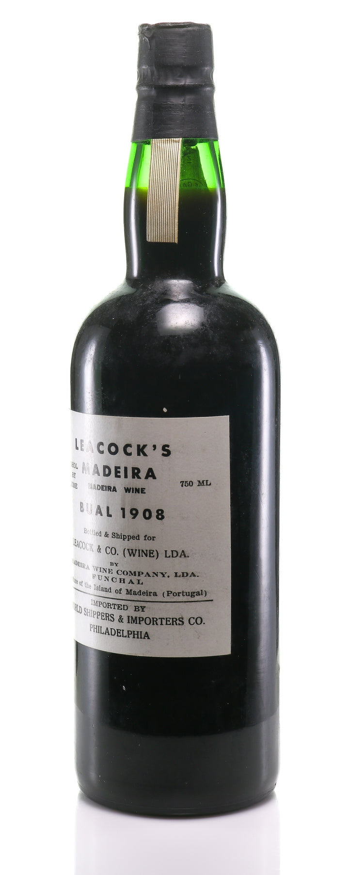 Madeira Leacock's, AO-SM Bual 1908 - legendaryvintages