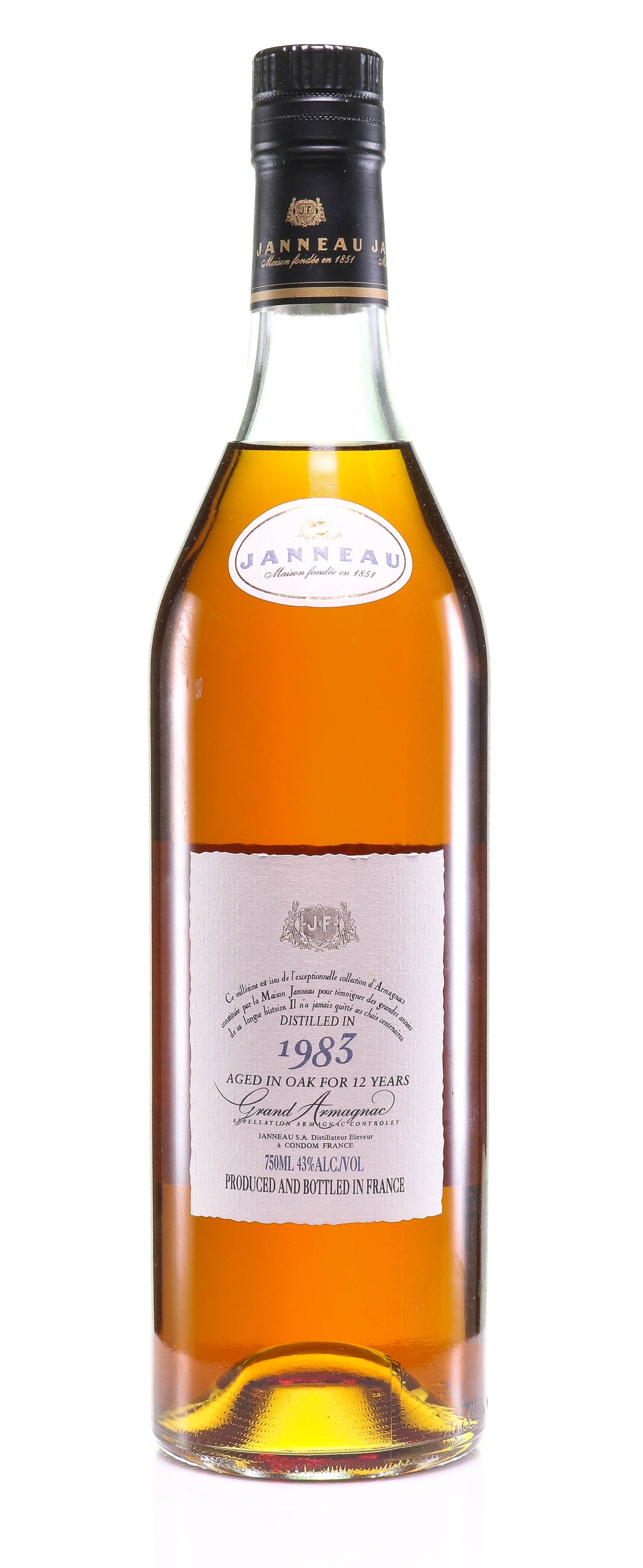 Grand Armagnac Janneau Millesime 1983 - legendaryvintages