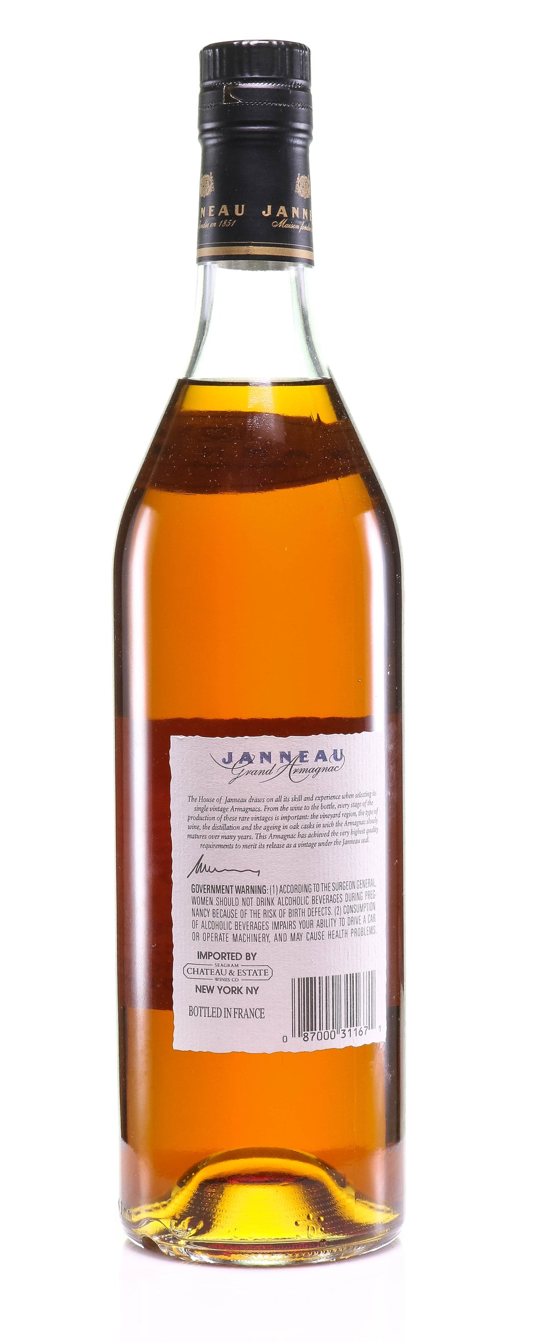 Grand Armagnac Janneau Millesime 1983 - legendaryvintages