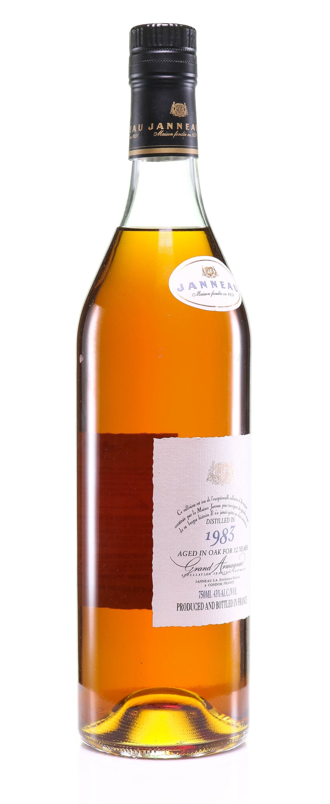 Grand Armagnac Janneau Millesime 1983 - legendaryvintages