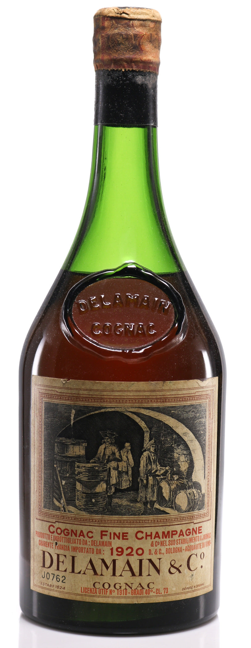 1920 Delamain Vintage Grande Champagne Cognac - legendaryvintages