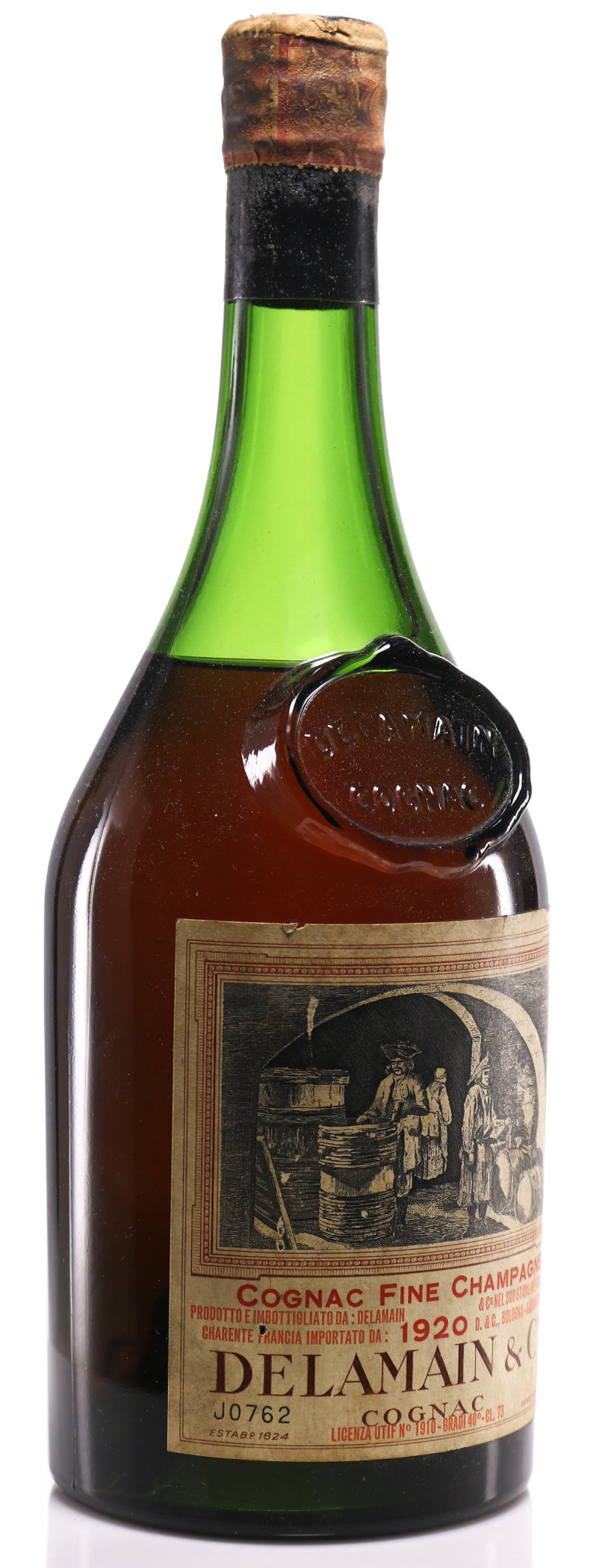 1920 Delamain Vintage Grande Champagne Cognac - legendaryvintages