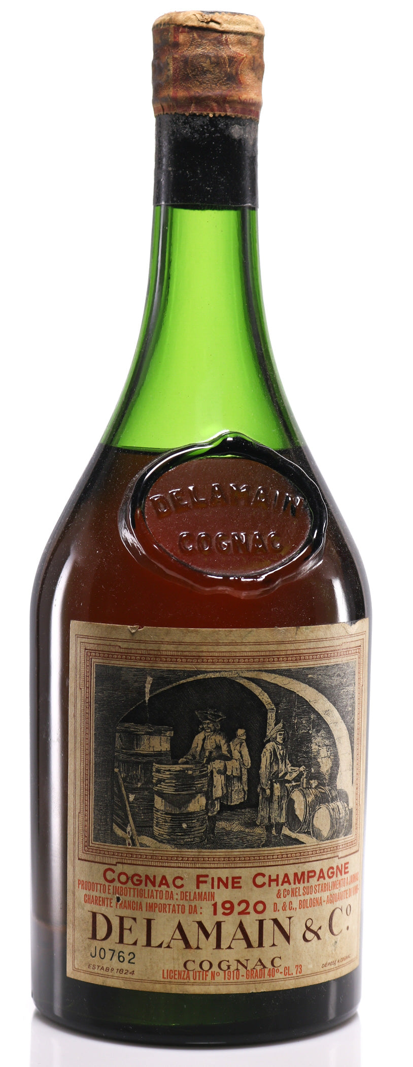 1920 Delamain Vintage Grande Champagne Cognac - legendaryvintages