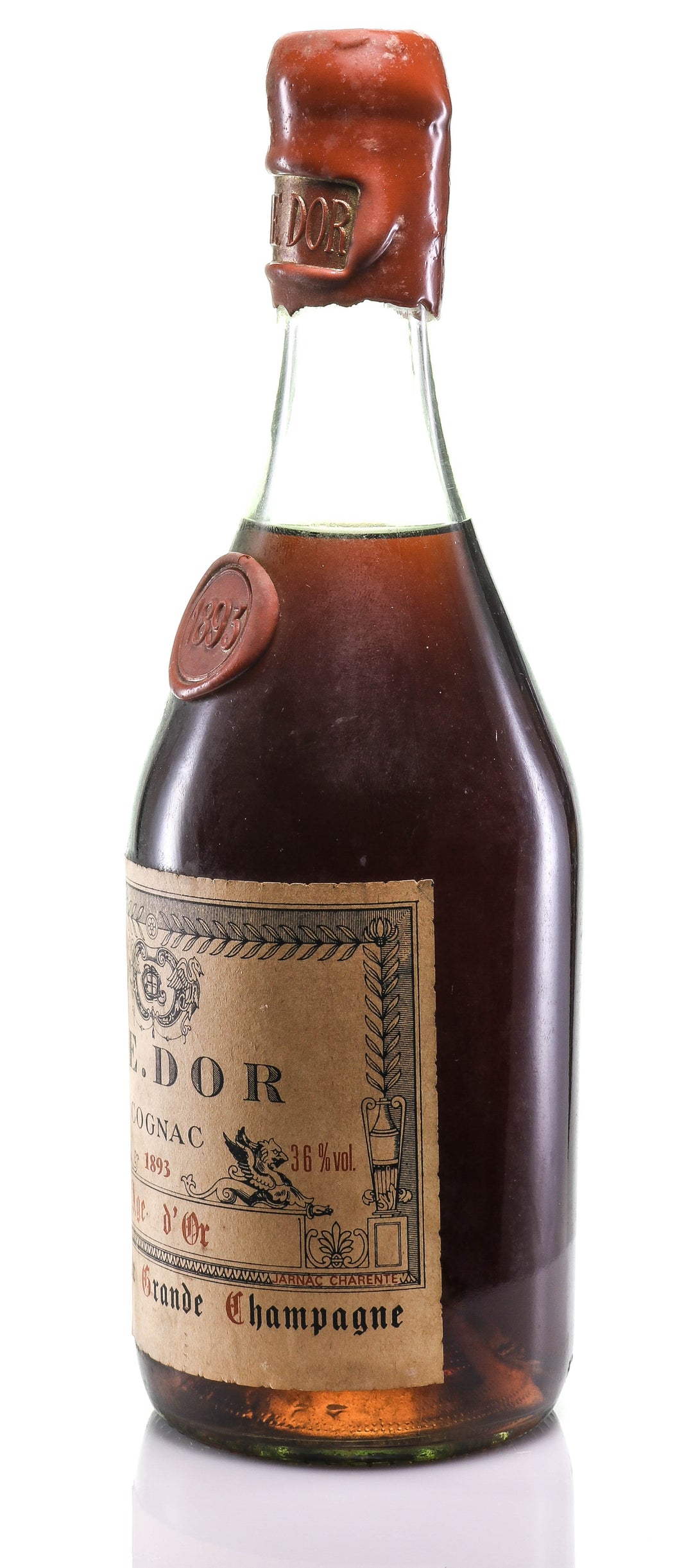 AE Dor No.1 Cognac 1893 Vintage Age d'Or - legendaryvintages
