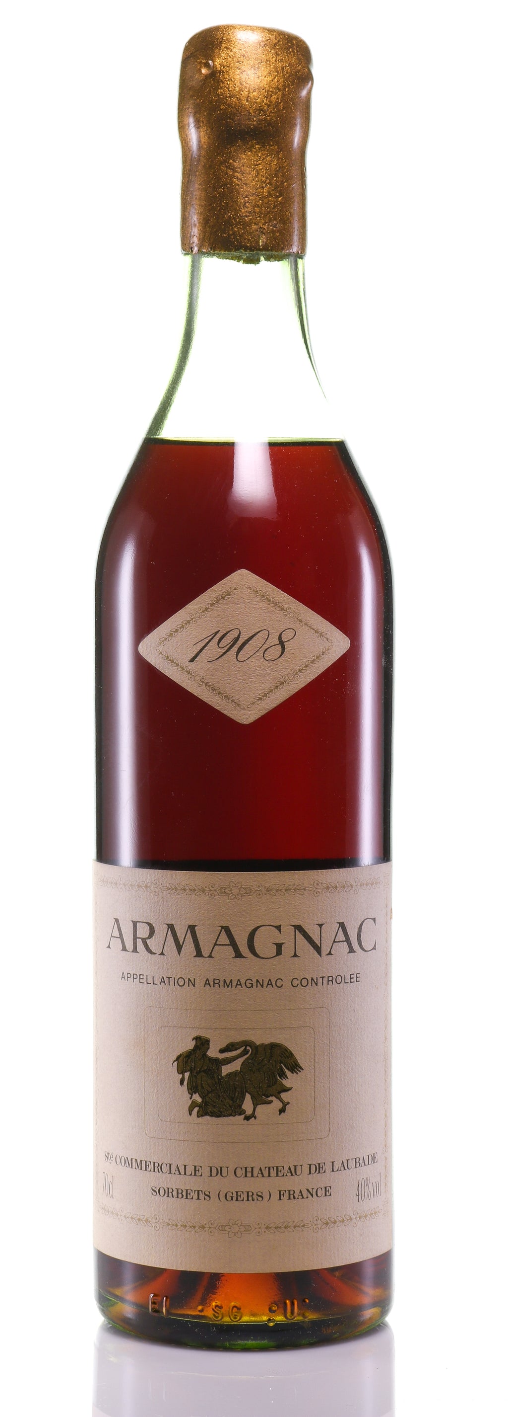 Armagnac 1908 Château de Laubade - legendaryvintages