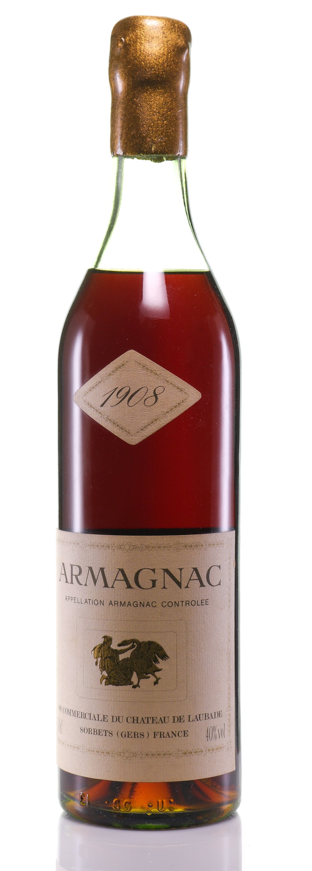 Armagnac 1908 Château de Laubade - legendaryvintages