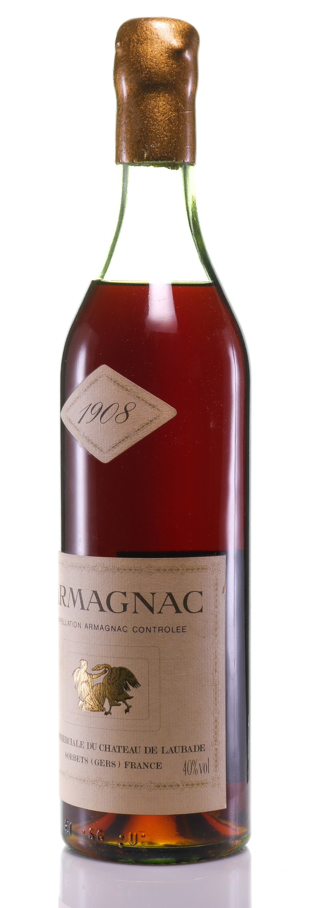 Armagnac 1908 Château de Laubade - legendaryvintages