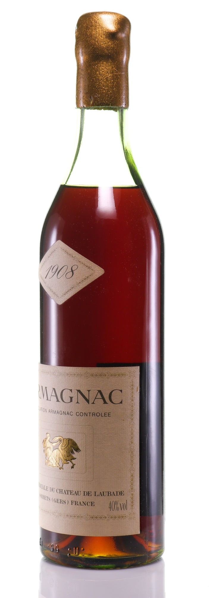 Armagnac 1908 Château de Laubade - legendaryvintages