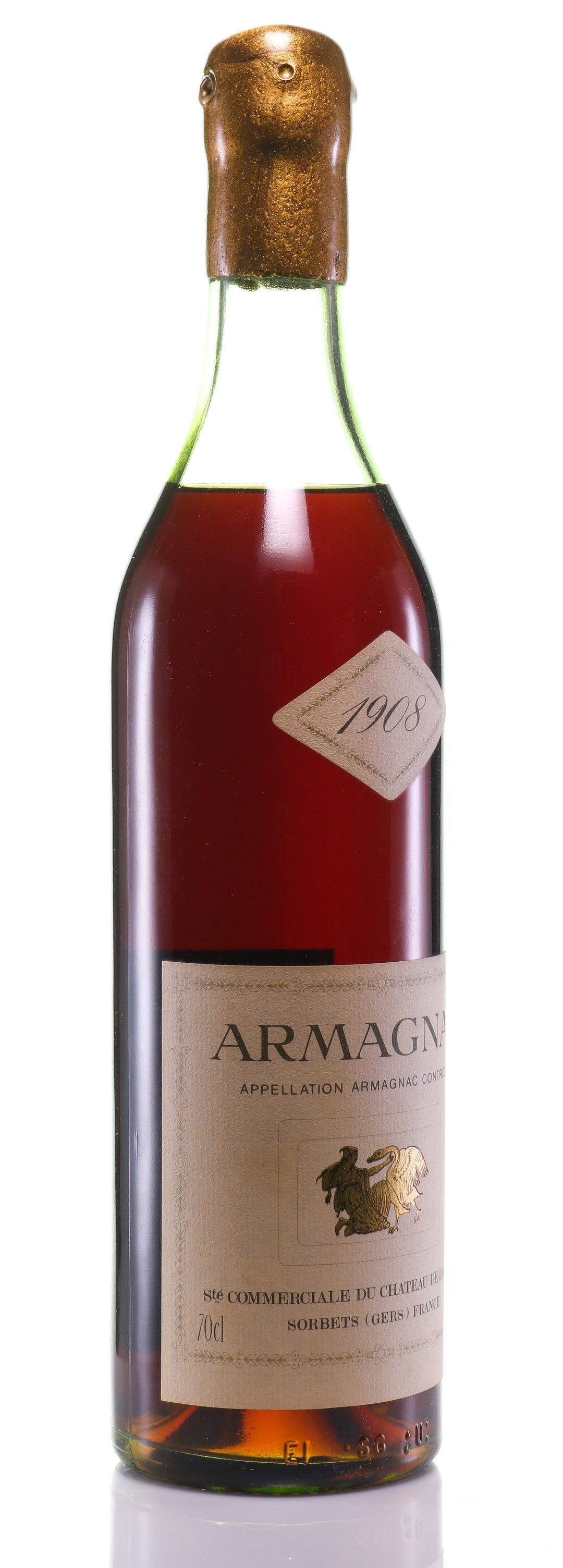 Armagnac 1908 Château de Laubade - legendaryvintages