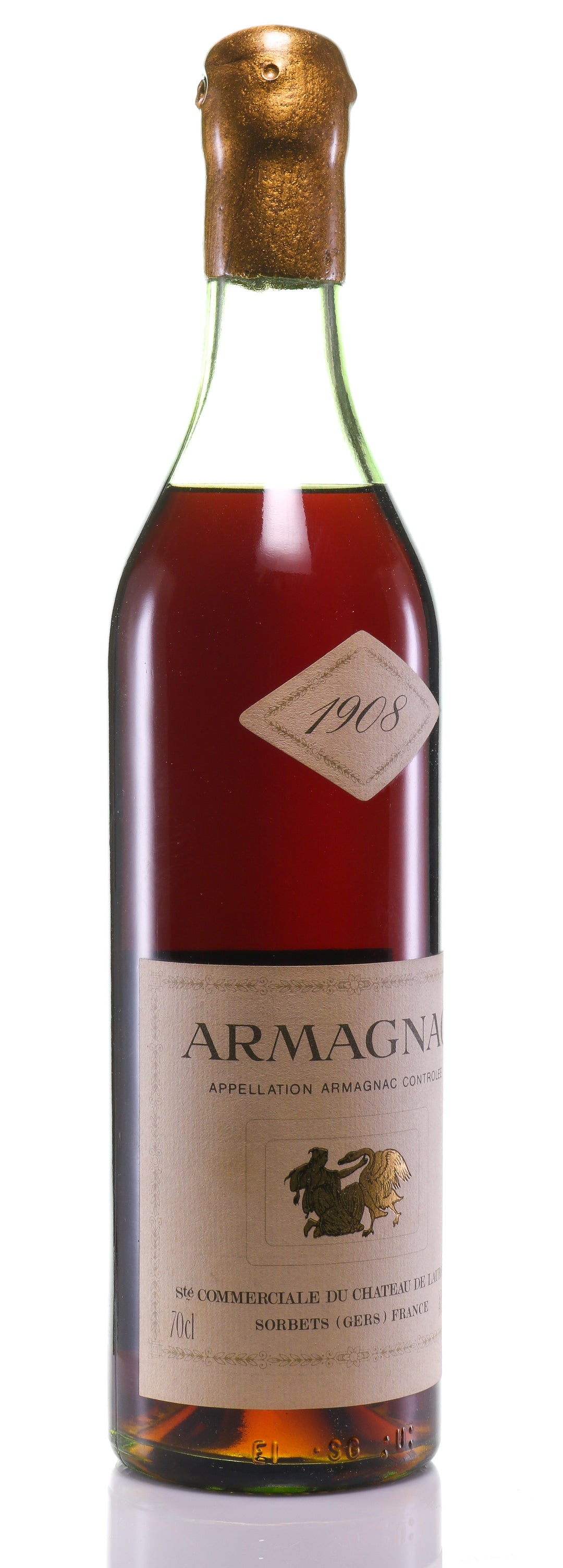 Armagnac 1908 Château de Laubade - legendaryvintages