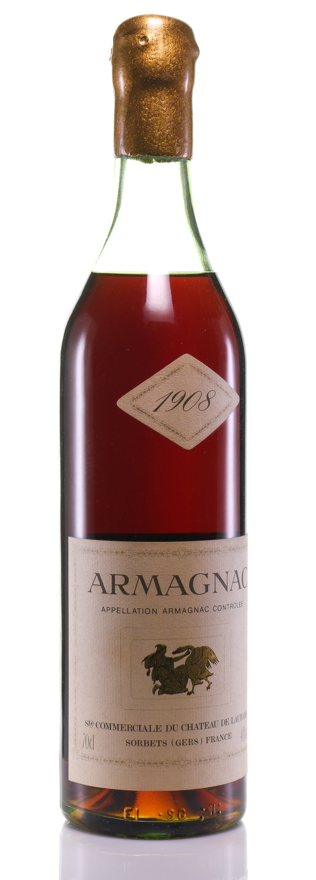 Armagnac 1908 Château de Laubade - legendaryvintages