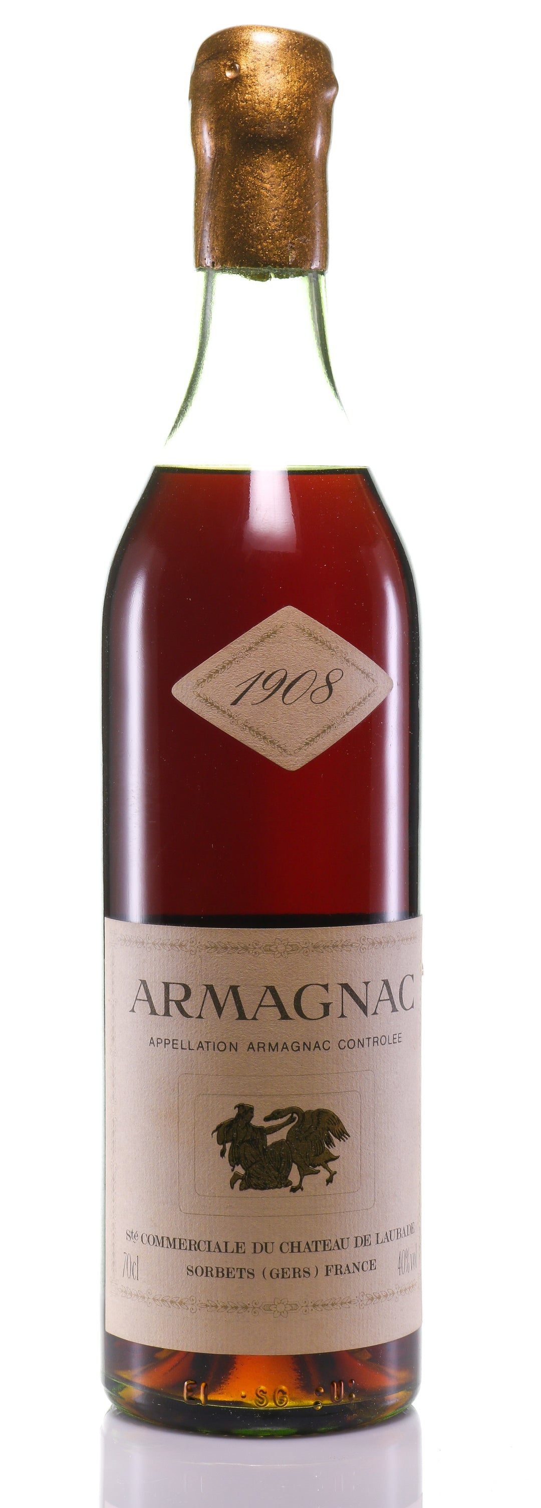 Armagnac 1908 Château de Laubade - legendaryvintages