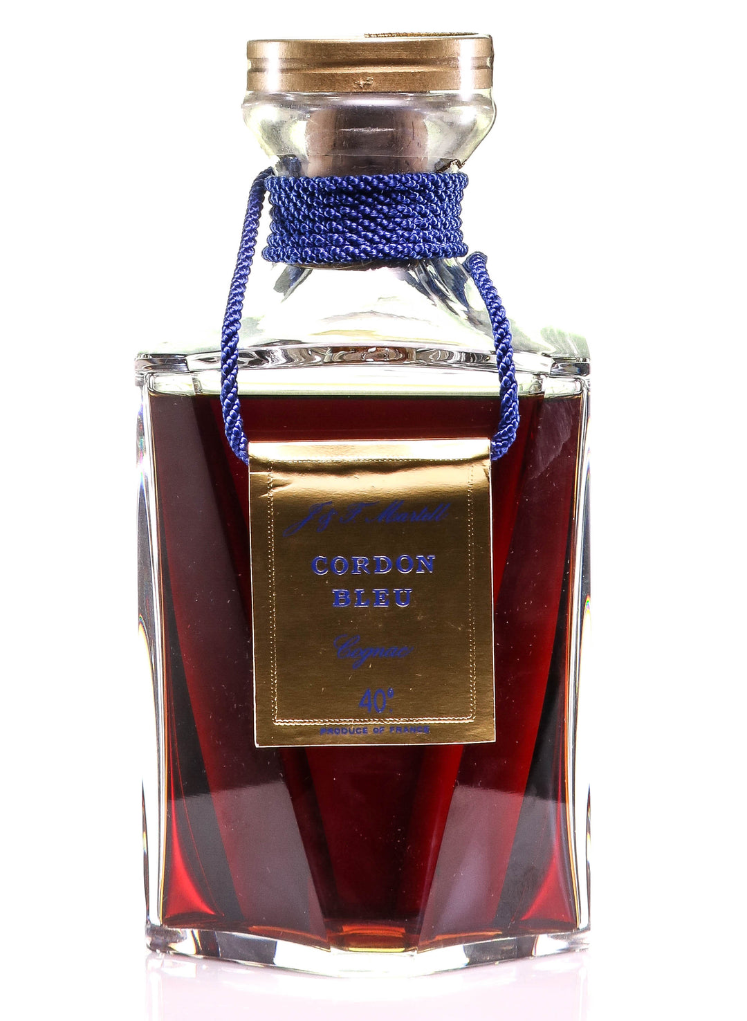 Martell Cordon Bleu Cognac in Baccarat Decanter - legendaryvintages