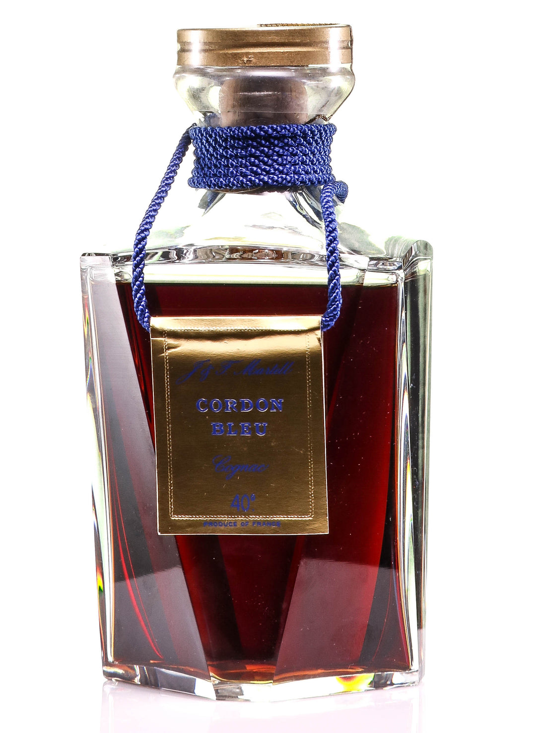 Martell Cordon Bleu Cognac in Baccarat Decanter - legendaryvintages