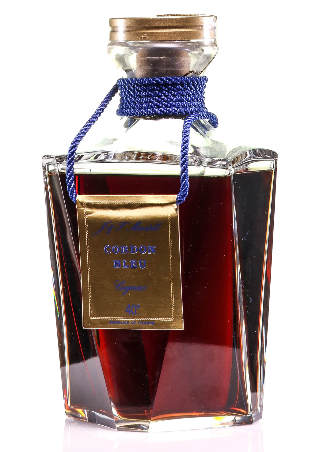 Martell Cordon Bleu Cognac in Baccarat Decanter - legendaryvintages