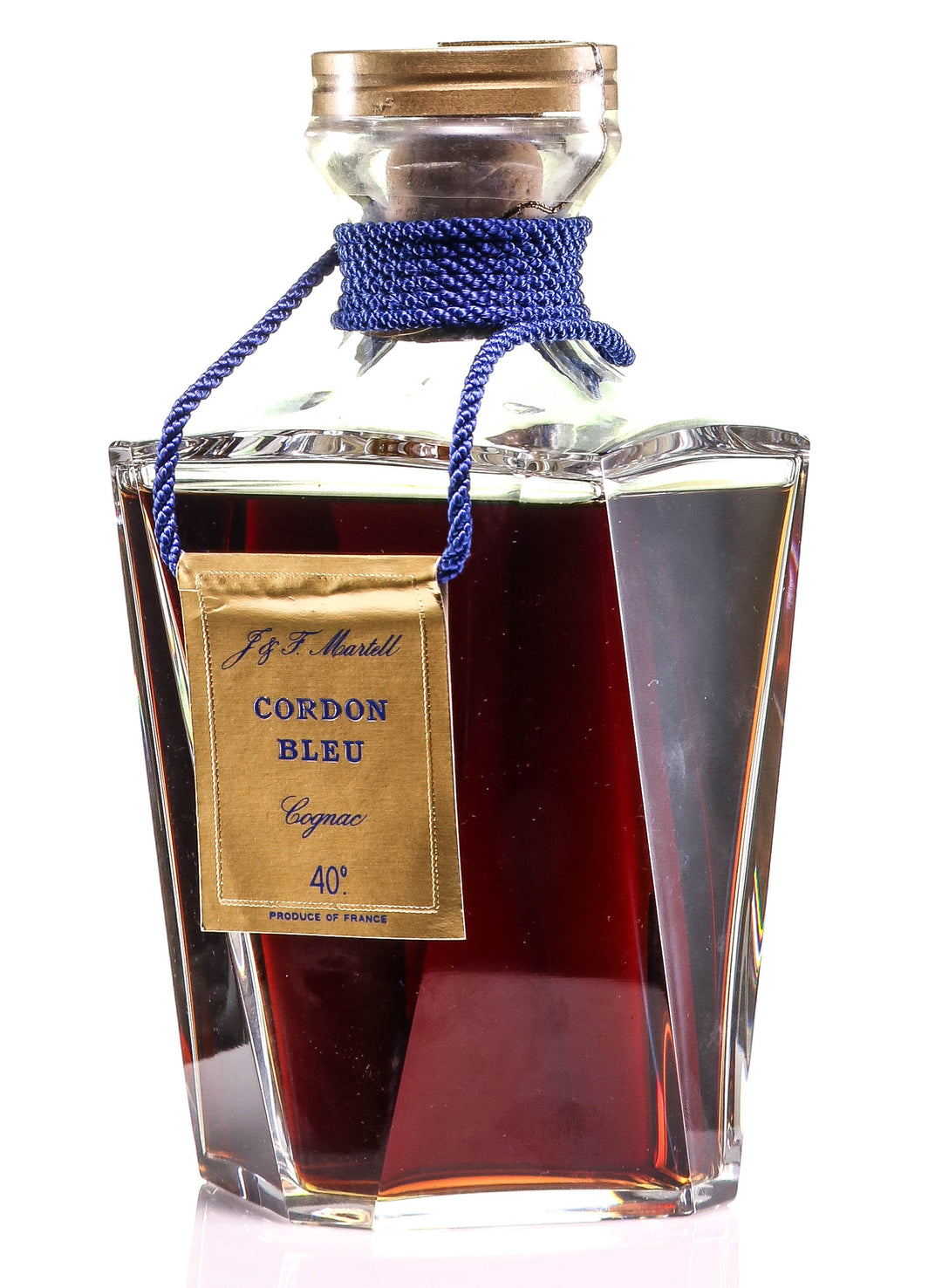 Martell Cordon Bleu Cognac in Baccarat Decanter - legendaryvintages