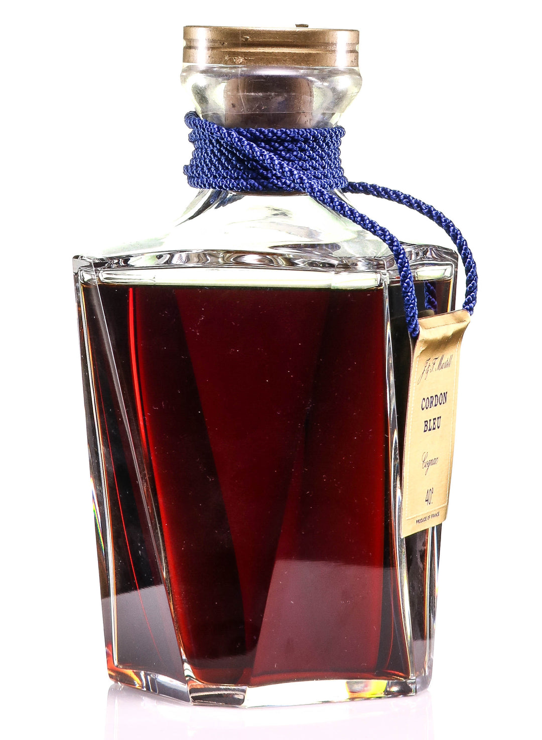 Martell Cordon Bleu Cognac in Baccarat Decanter - legendaryvintages