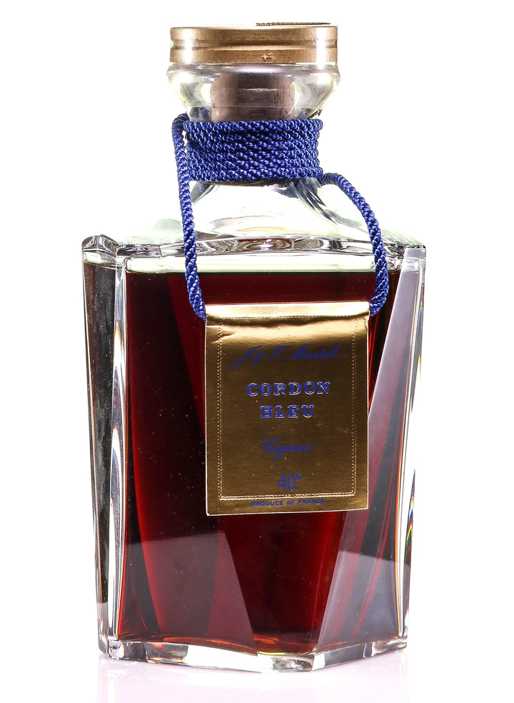 Martell Cordon Bleu Cognac in Baccarat Decanter - legendaryvintages