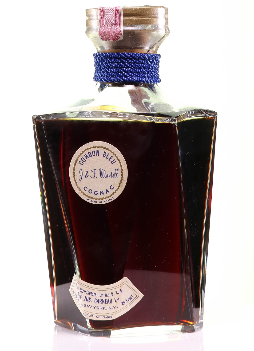 Martell Cordon Bleu Cognac in Baccarat Decanter - legendaryvintages