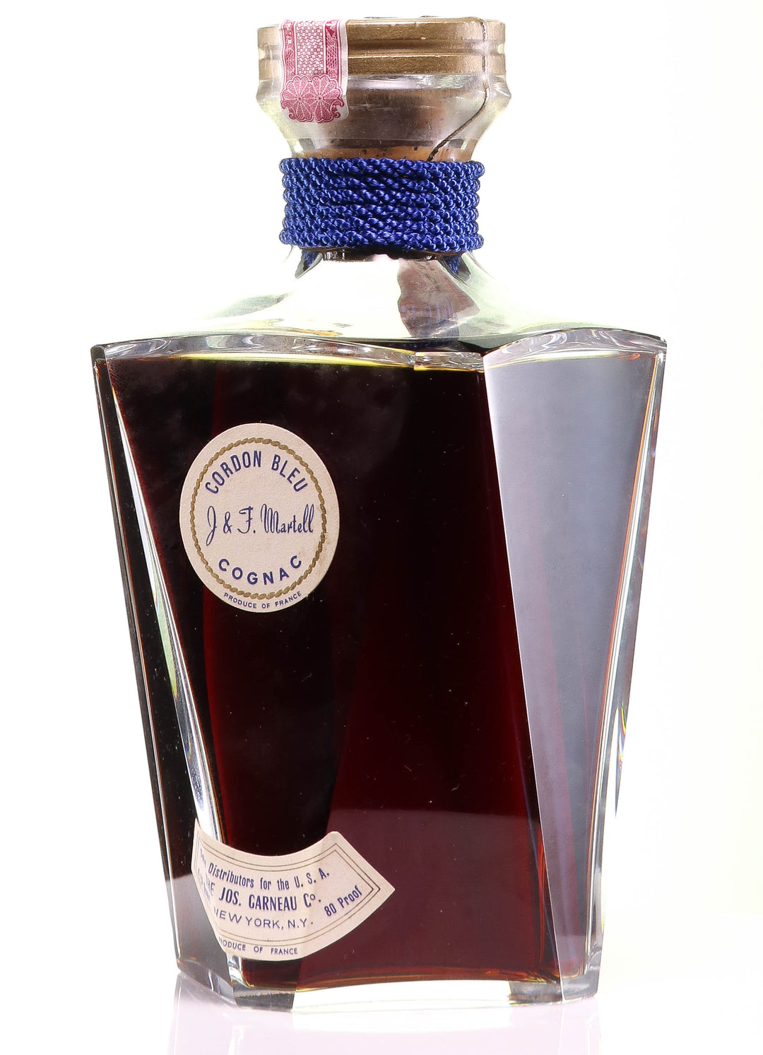 Martell Cordon Bleu Cognac in Baccarat Decanter - legendaryvintages