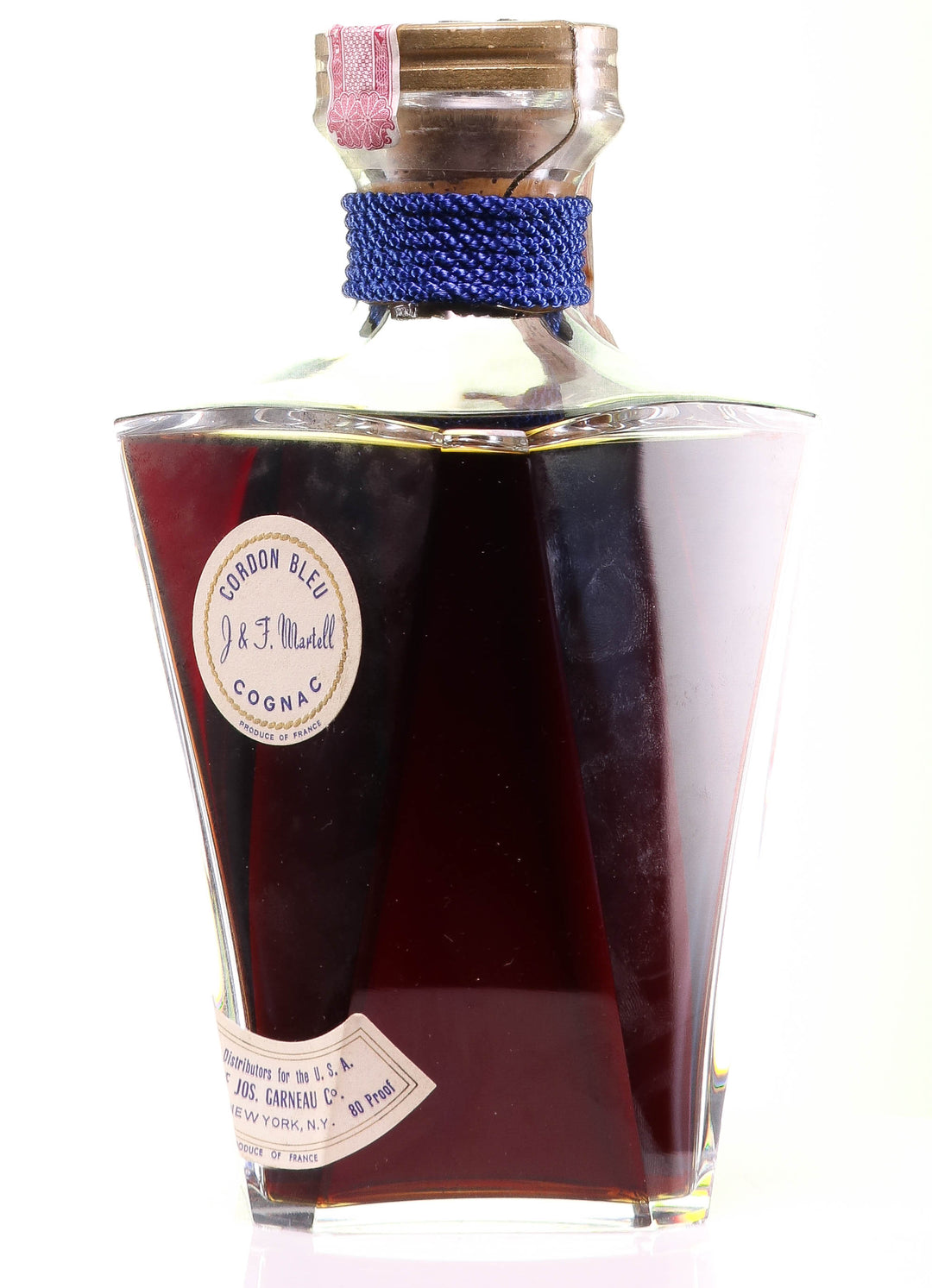 Martell Cordon Bleu Cognac in Baccarat Decanter - legendaryvintages