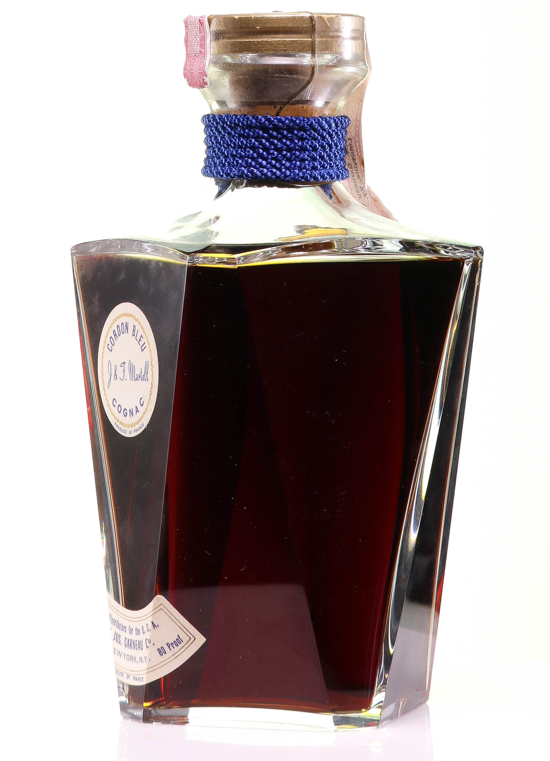 Martell Cordon Bleu Cognac in Baccarat Decanter - legendaryvintages